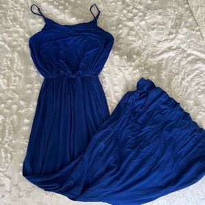 Lush Cobalt Blue Maxi Dress